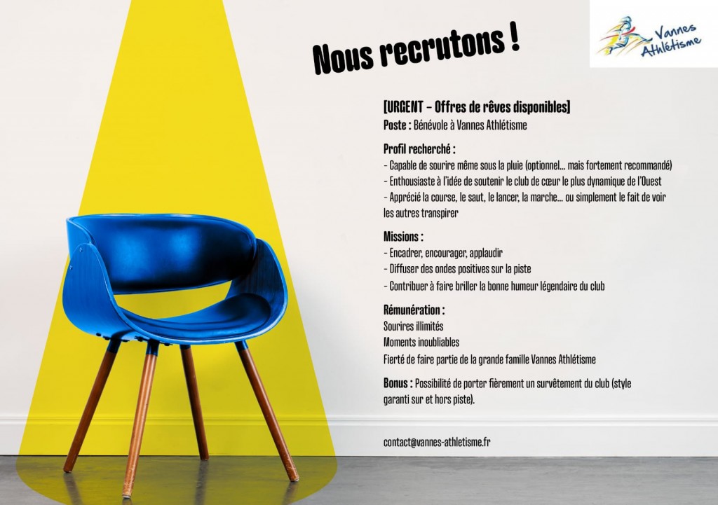 Recherche de bénévoles !